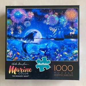 Buffalo Christian Riese Lassen Marine Color The Dramatic Night 1000 Piece Puzzle